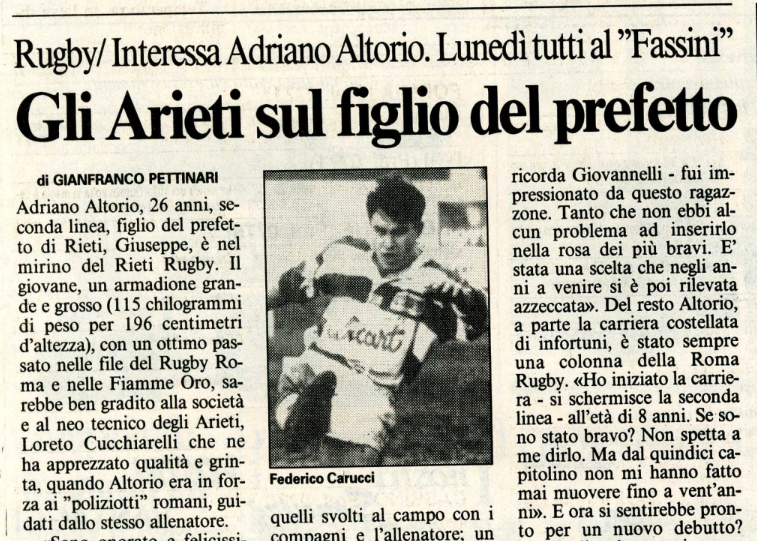 Scopri di più sull'articolo Gli Arieti sul figlio del prefetto