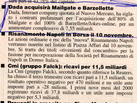 Scopri di più sull'articolo Dada acquisirà Mailgate e Barzellette (Il Sole 24 Ore)