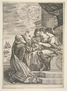 Scopri di più sull'articolo Galileo Galilei sta mostrando le sue ultime invenzioni ad un gruppetto di…