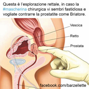Scopri di più sull'articolo Questa è l’esplorazione rettale, in caso la #mascherina chirurgica vi sembri…