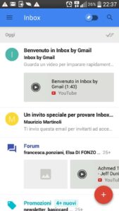 Scopri di più sull'articolo Grazie a Maurizio Martinoli ed al suo invito posso provare Inbox di Gmail…
