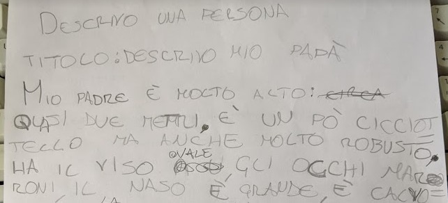 Scopri di più sull'articolo TITOLO: DESCRIVO MIO PAPÀ Mio padre è molto alto: quasi due metri. È un po…