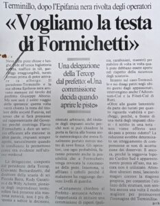 Scopri di più sull'articolo «Vogliamo la testa di Formichetti»