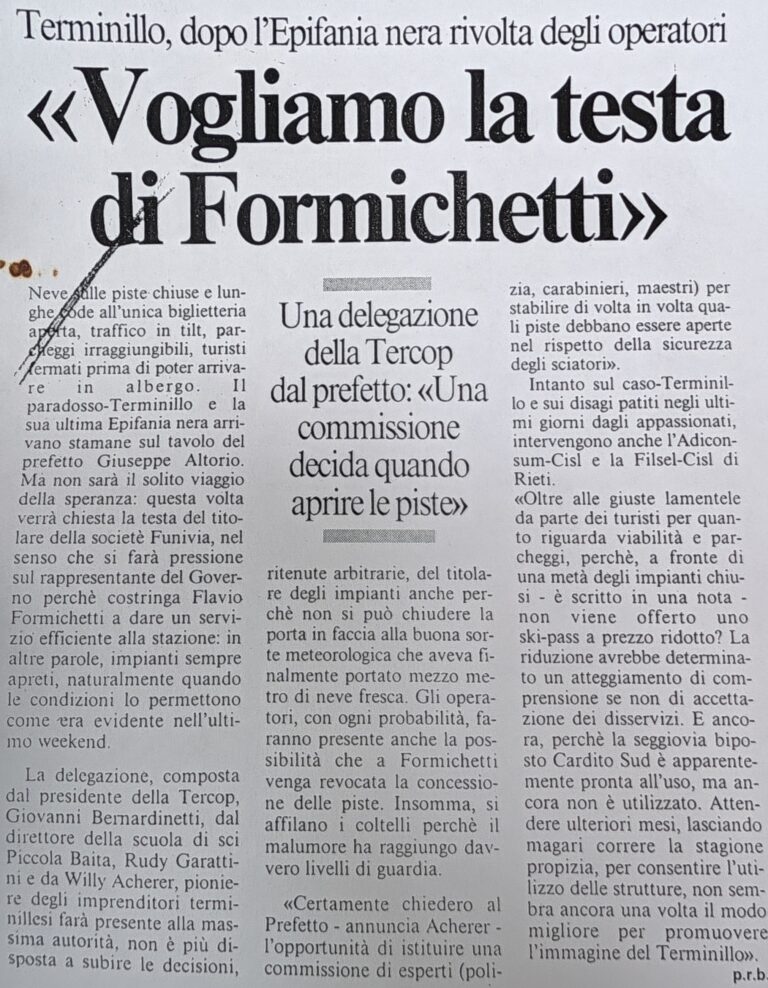 Scopri di più sull'articolo «Vogliamo la testa di Formichetti»
