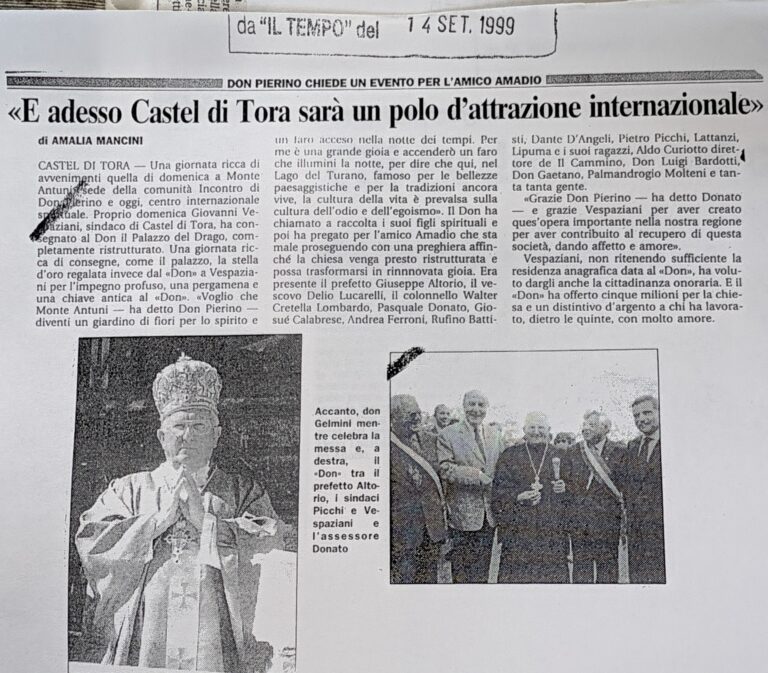 Scopri di più sull'articolo «E adesso Castel di Tora sarà un polo d’attrazione internazionale» (Il Tempo)