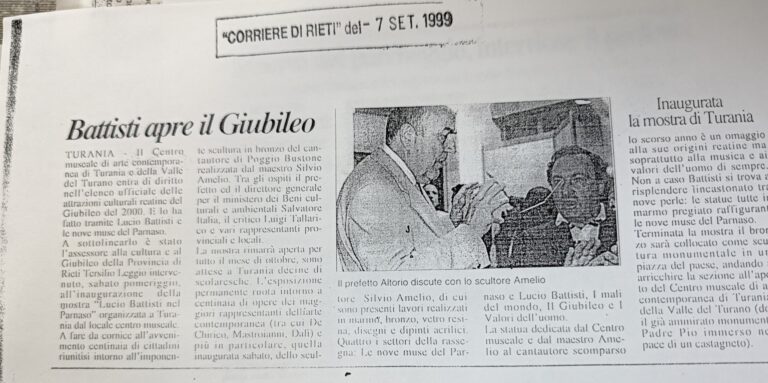 Scopri di più sull'articolo Battisti apre il Giubileo (Corriere di Rieti)