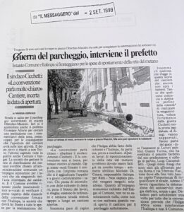 Scopri di più sull'articolo Guerra del parcheggio, interviene il prefetto (Il Messaggero)