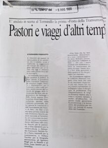 Scopri di più sull'articolo Pastori e viaggi d’altri tempi (Il Tempo)