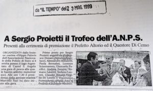 Scopri di più sull'articolo A Sergio Proietti il Trofeo dell’A.N.P.S. (Il Tempo)