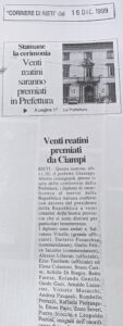 Scopri di più sull'articolo Venti reatini premiati da Ciampi (Corriere di Rieti)