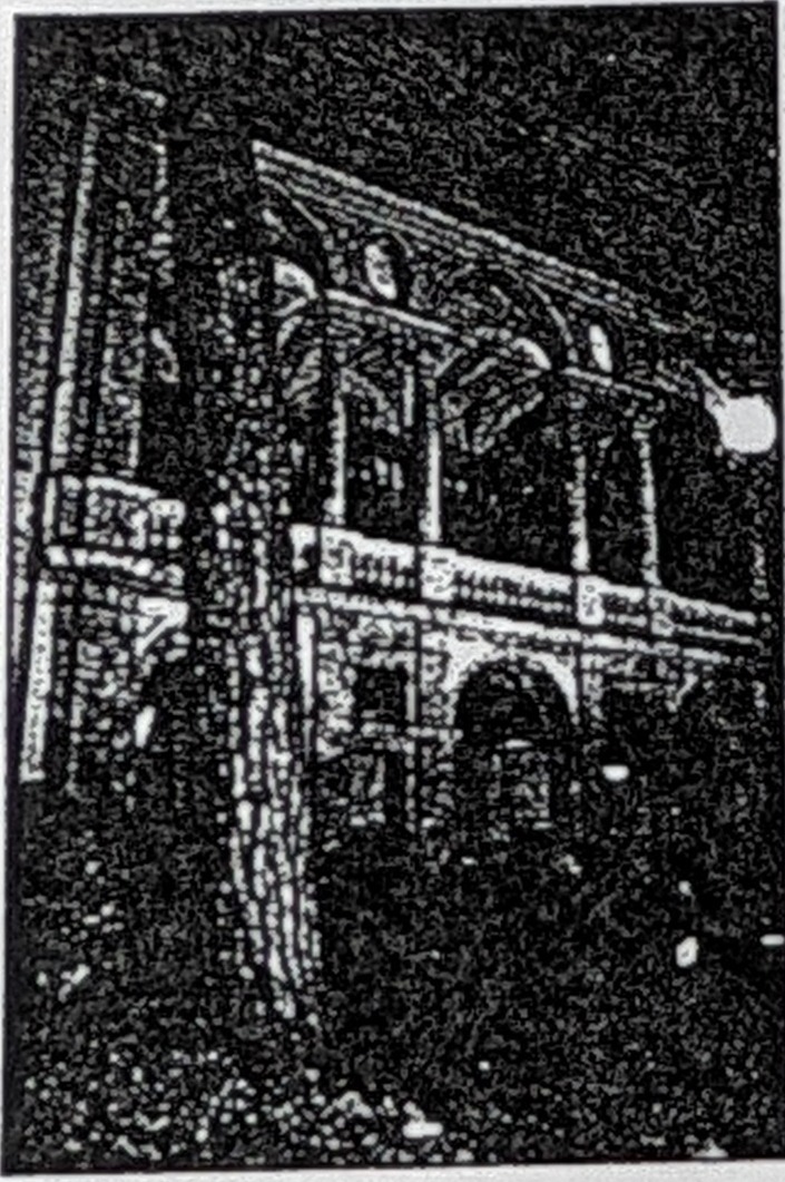 Palazzo Vincentini, sede della Prefettura di Rieti, con la nuova illuminazione notturna