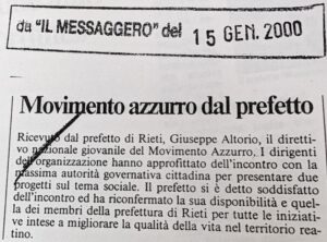 Scopri di più sull'articolo Movimento azzurro dal prefetto (Il Messaggero)