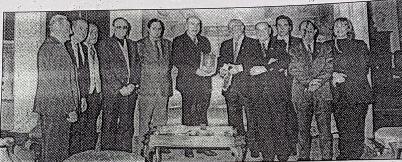Il gruppo dei consiglieri dei veterani dello sport ricevuti dal prefetto Giuseppe Altorio