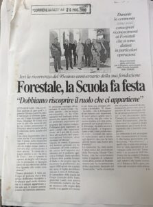 Scopri di più sull'articolo Forestale, la Scuola fa festa (Corriere di Rieti)