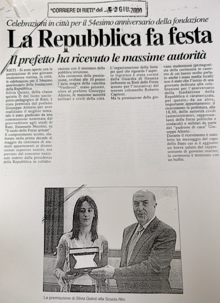 Scopri di più sull'articolo La Repubblica fa festa (Corriere di Rieti)