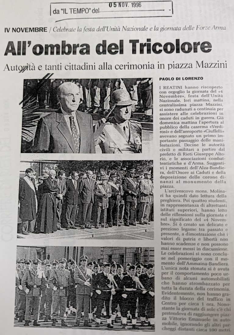 Scopri di più sull'articolo All’ombra del Tricolore (Il Tempo)