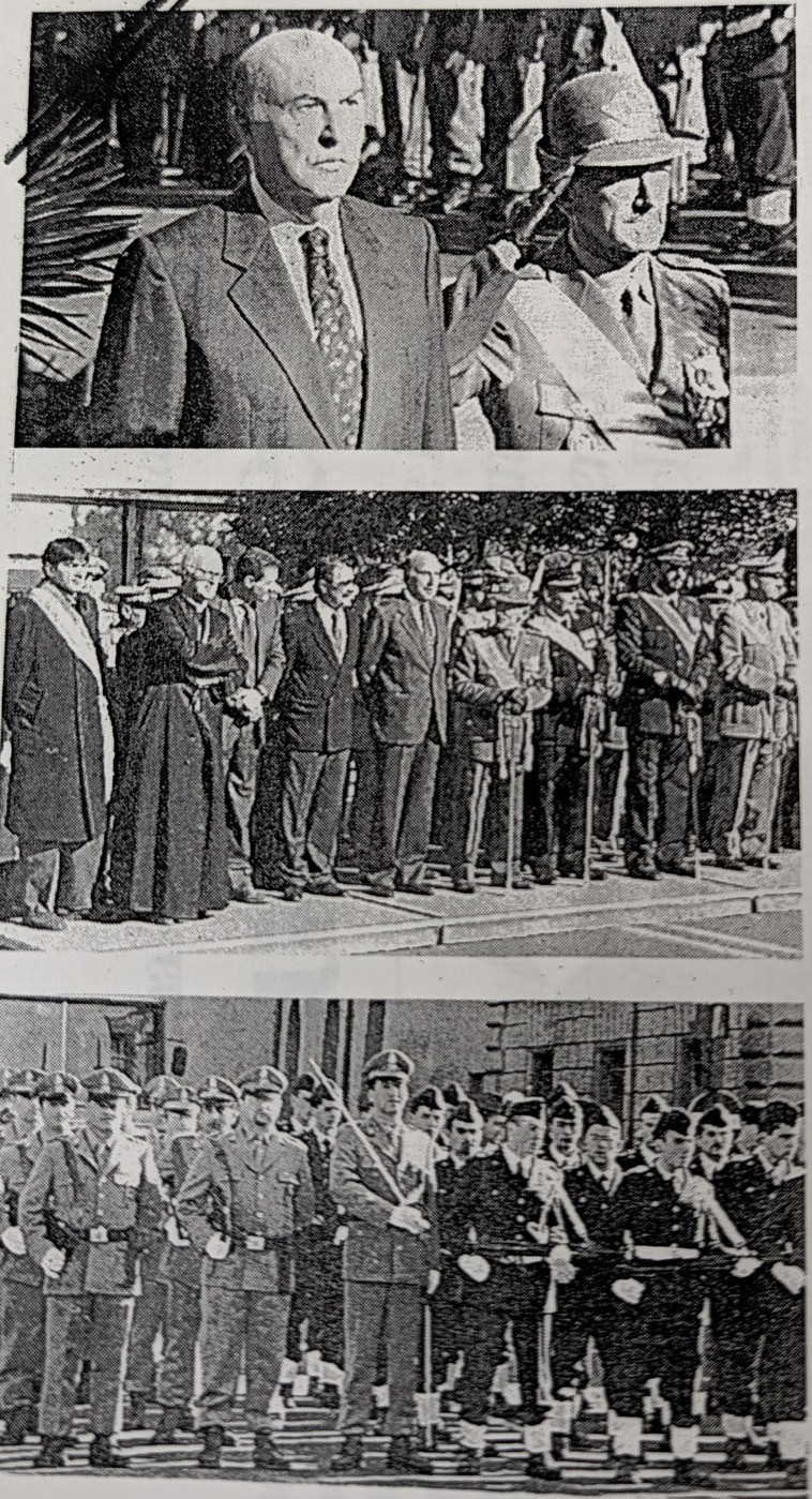 Alcuni momenti delle celebrazioni del 4 Novembre in piazza Mazzini a Rieti.