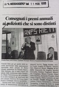 Scopri di più sull'articolo Consegnati i premi annuali ai poliziotti che si sono distinti (Il Messaggero)