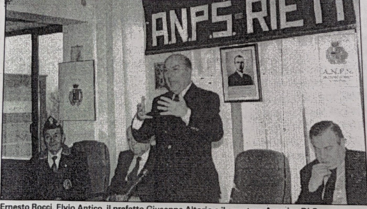Ernesto Rocci, Elvio Antico, il prefetto Giuseppe Altorio e il questore Americo Di Censo