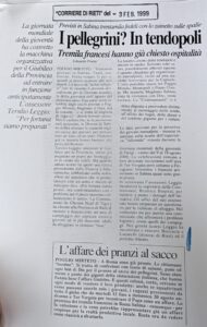 Scopri di più sull'articolo I pellegrini? In tendopoli (Corriere di Rieti)