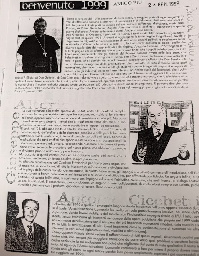 Scopri di più sull'articolo benvenuto 1999 (AMICO PIU’)