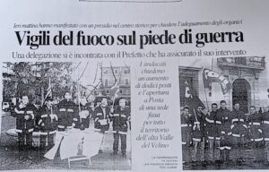 Scopri di più sull'articolo Vigili del fuoco sul piede di guerra (Corriere di Rieti)