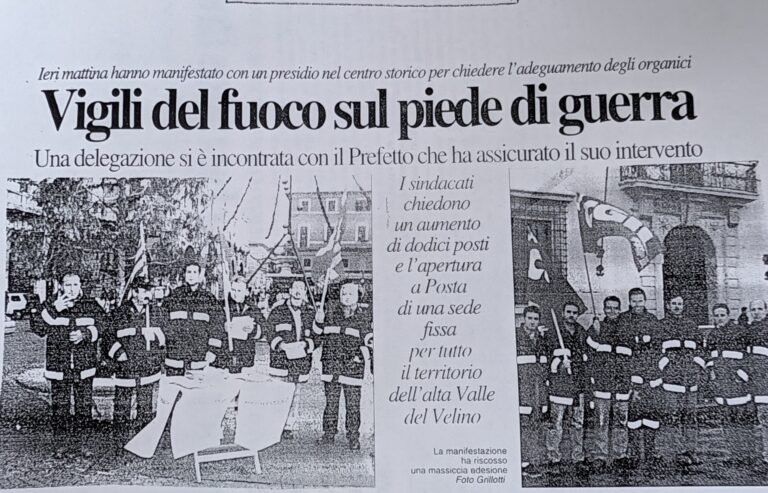 Scopri di più sull'articolo Vigili del fuoco sul piede di guerra (Corriere di Rieti)