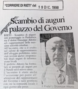 Scopri di più sull'articolo Scambio di auguri a palazzo del Governo (Corriere di Rieti)
