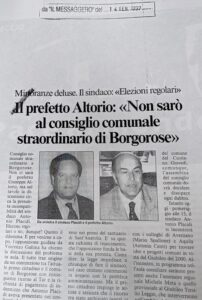 Scopri di più sull'articolo Il prefetto Altorio: «Non sarò al consiglio comunale straordinario di Borgorose» (Il Messaggero)