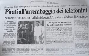 Scopri di più sull'articolo Pirati all’arrembaggio dei telefonini (Il Messaggero)