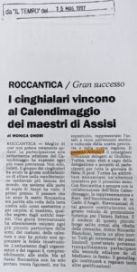 Scopri di più sull'articolo I cinghialari vincono al Calendimaggio dei maestri di Assisi (Il Tempo)