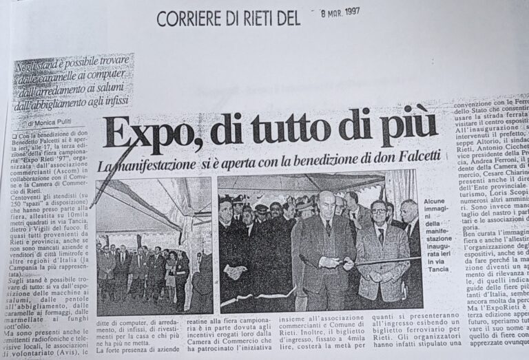 Scopri di più sull'articolo Expo, di tutto di più (Corriere di Rieti)