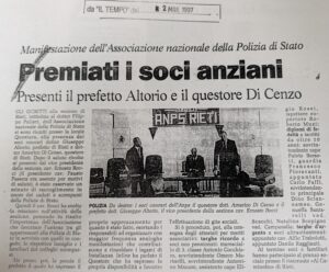 Scopri di più sull'articolo Premiati i soci anziani (Il Tempo)