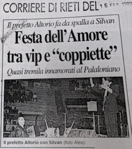 Scopri di più sull'articolo Festa dell’Amore tra vip e “coppiette” (Corriere di Rieti)
