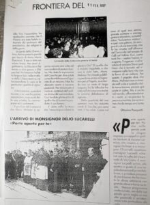 Scopri di più sull'articolo L’ARRIVO DI MONSIGNOR DELIO LUCARELLI (Frontiera)