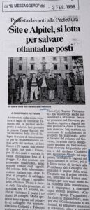 Scopri di più sull'articolo Site e Alpitel, si lotta per salvare ottantadue posti (Il Messaggero)