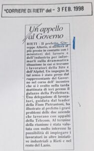 Scopri di più sull'articolo Un appello al Governo (Corriere di Rieti)