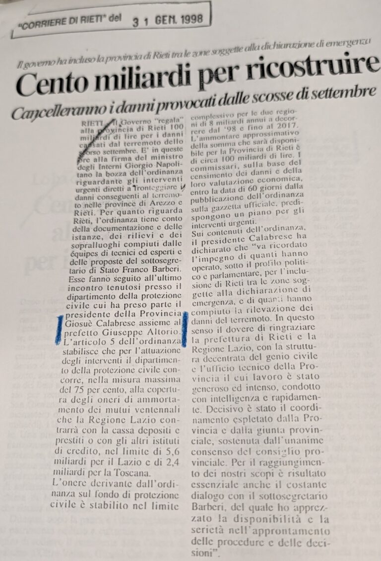 Scopri di più sull'articolo Cento miliardi per ricostruire (Corriere di Rieti)