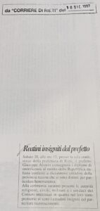 Scopri di più sull'articolo Reatini insigniti dal prefetto (Corriere di Rieti)