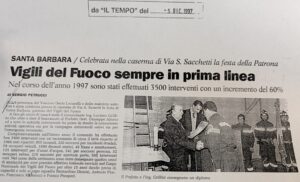 Scopri di più sull'articolo Vigili del Fuoco sempre in prima linea (Il Tempo)