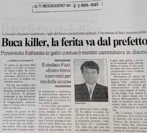 Scopri di più sull'articolo Buca killer, la ferita va dal prefetto (Il Messaggero)