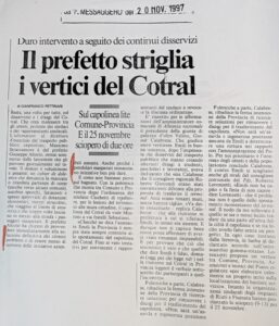 Scopri di più sull'articolo Il prefetto striglia i vertici del Cotral (Il Messaggero)