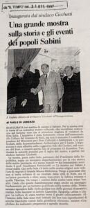 Scopri di più sull'articolo Una grande mostra sulla storia e gli eventi dei popoli Sabini (Il Tempo)