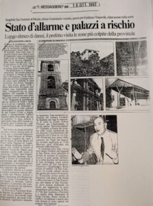 Scopri di più sull'articolo Stato d’allarme e palazzi a rischio (Il Messaggero)