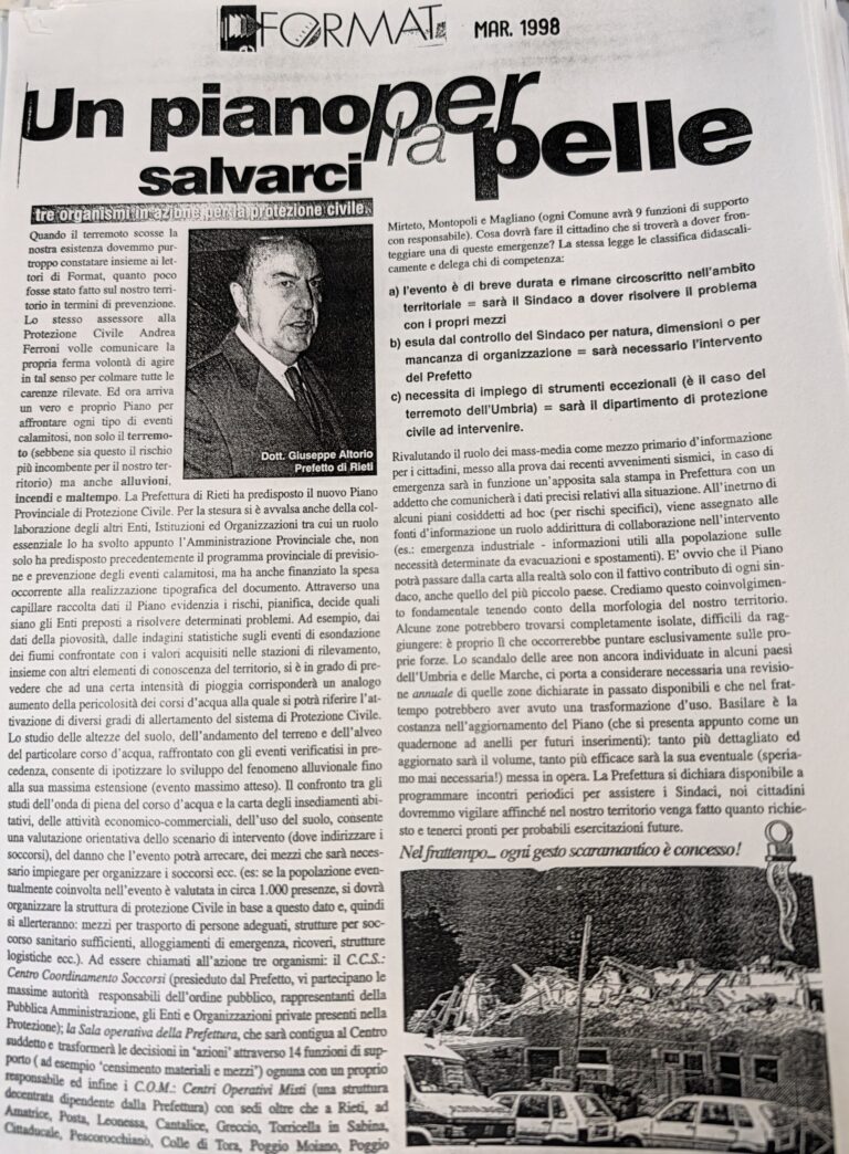 Scopri di più sull'articolo Un piano per salvarci la pelle (Format)
