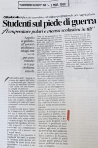 Scopri di più sull'articolo Studenti sul piede di guerra (Corriere di Rieti)