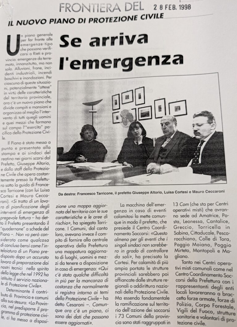Scopri di più sull'articolo Se arriva l’emergenza (Frontiera)