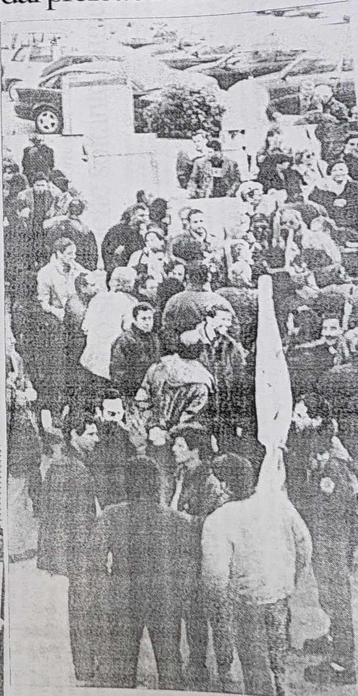 Una fase della protesta