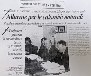 Scopri di più sull'articolo Allarme per le calamità naturali (Corriere di Rieti)