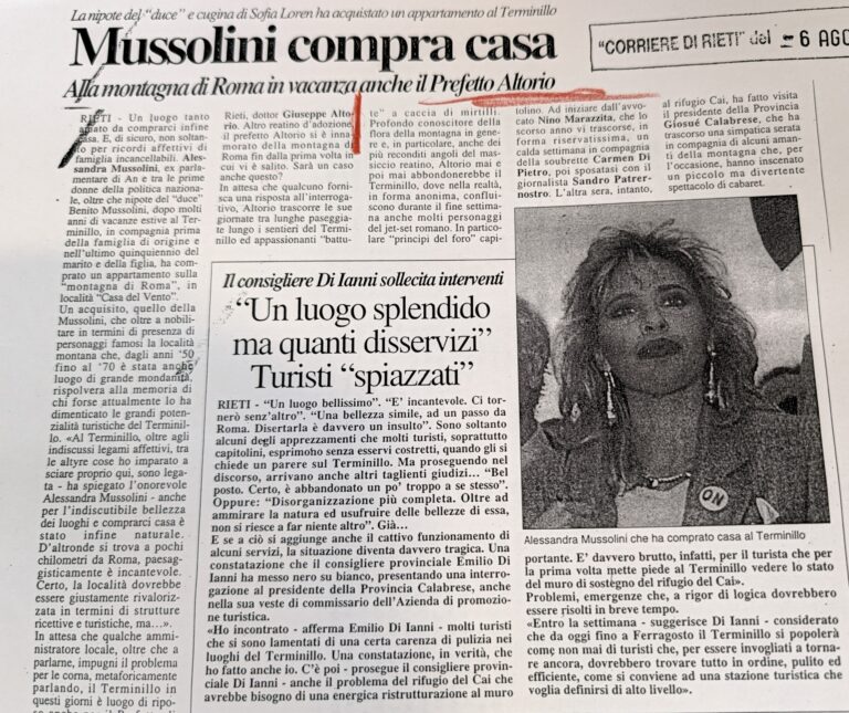 Scopri di più sull'articolo Mussolini compra casa (Corriere di Rieti)